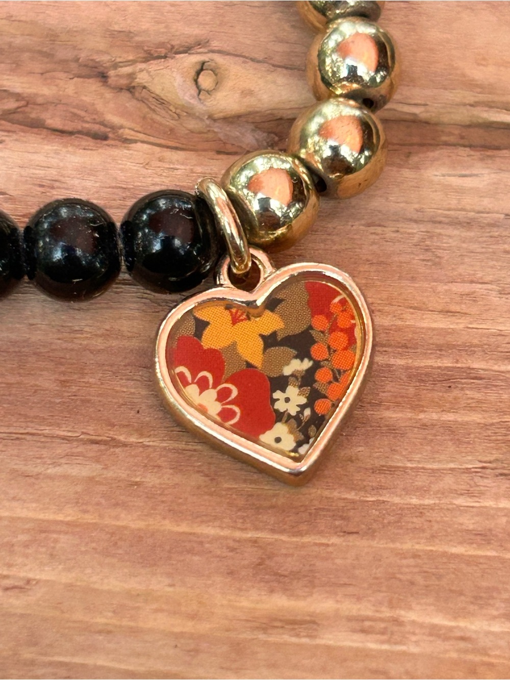 Vera Bradley Two-Toned Charm Beaded Bracelet
